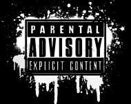 Parental Advisory Explict Content #2 T-Shirt Koszulka Czarna