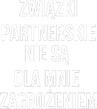 T-shirt męski (niebieski) ZWIĄZKI PARTNERSKIE NIE SĄ DLA MNIE ZAGROŻENIEM