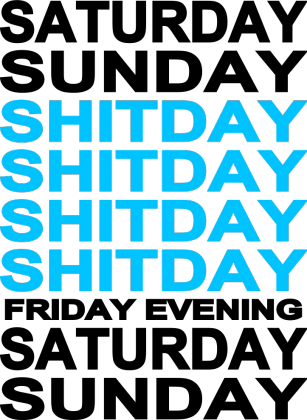 ShitDay-Black/Blue [M]