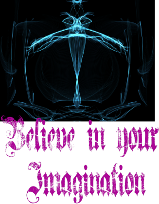 czarny t-shirt-Believe in your Imagination