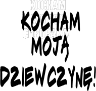 bluza z kapturem ♥ moją dziewczynę biała