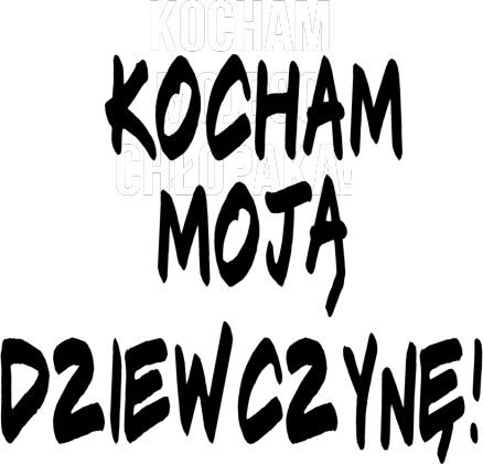 bluza z kapturem ♥ moją dziewczynę biała