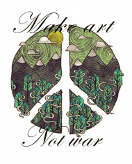 Koszulka Make art Not war (D)