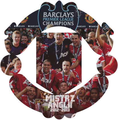 Manchester United Mistrz Anglii 2012/13 biała
