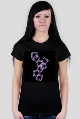 SQUARES T-shirt damski - FUTU - R3B3L
