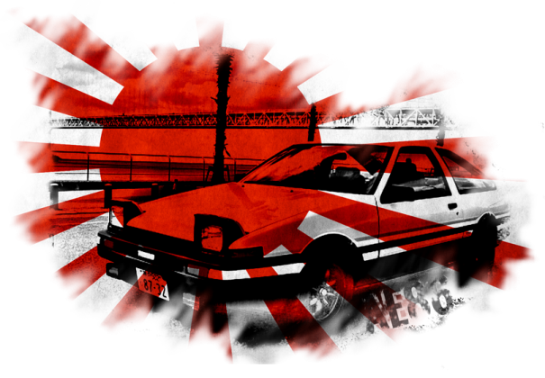 AE86 white damski