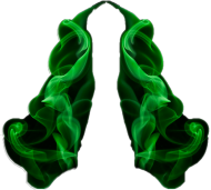Green smoke lungs