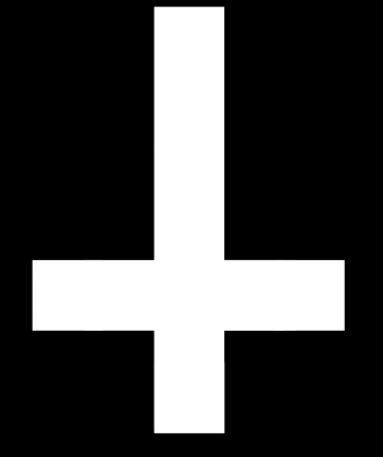 Inverted Cross black female damska