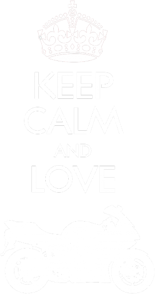 Keep Calm and love moto v2 czarna M - koszulka