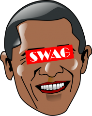 Barack Obama Swag White