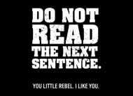 Rebel DO NOT READ NIE CZYTAJ