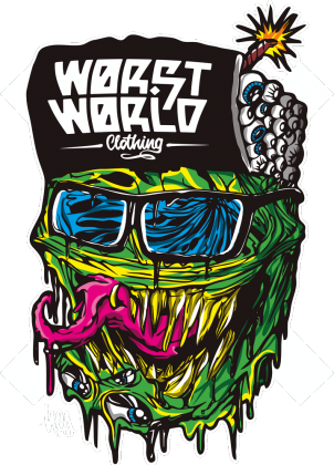 Worst World HIPSTERKILLA t-shirt męski