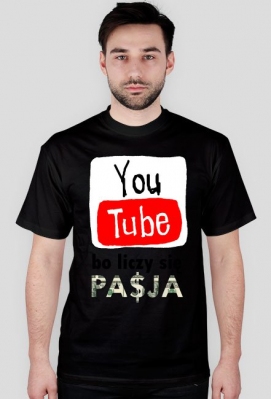YouTube, bo liczy się PA$JA Męska - Wszystkie kolory - game-tshirt