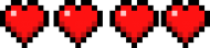 Pasek życia - serduszka Minecraft