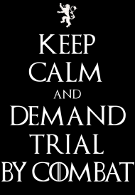 Demand Trial by Combat - czarna