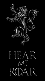 Hear Me Roar - House Lannister - czarna