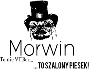 Morwin to nie YT'Ber, to szalony piesek! biała męska - nadruk