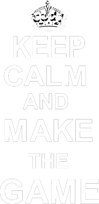 KEEP CALM AND MAKE THE GAME czarna męska