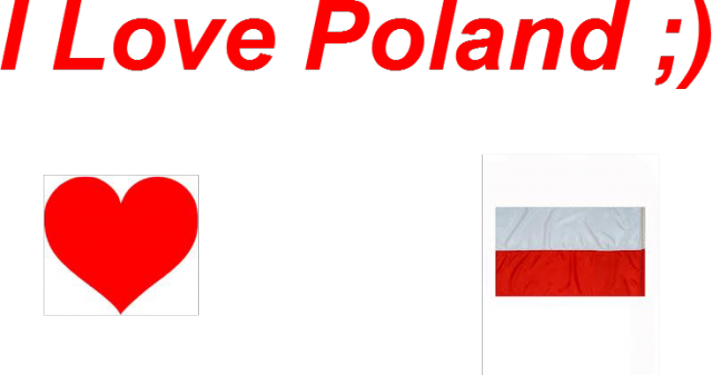 Koszulka I Love Poland - męska