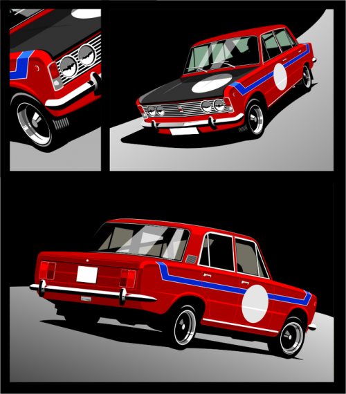 Polski Fiat 125 in action