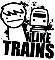 Koszulka I Like Trains (Damska)