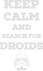 Search for droids - black