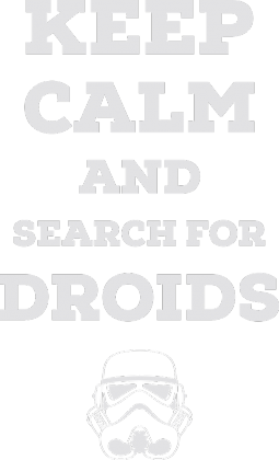 Search for droids - black