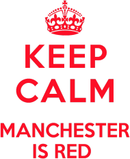 Keep calm Manchester is RED damska czarna