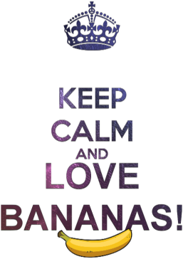 KEEP CALM AND LOVE BANANAS - Dziecięca Męska