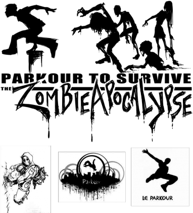 Biała koszulka Parkour (męska)