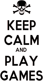 Keep Calm And PlayGames - Szara