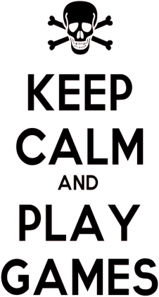 Keep Calm And PlayGames - Szara