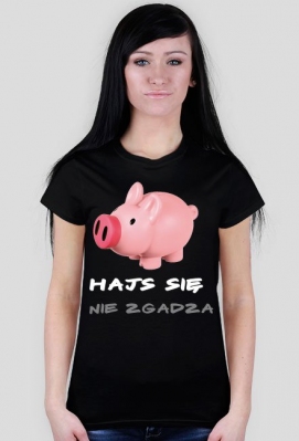 Hajs się nie zgadza (damska, czarna) - CosFajnegoDlaKazdego
