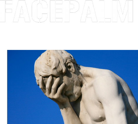 Facepalm (damska, czarna)