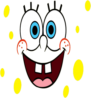 Spongebob - Żółty T-Shirt - nadruk