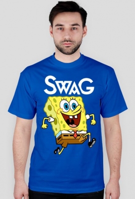 Spongebob Swag - Niebieski T-Shirt - TarantulaSHOP
