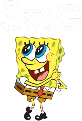 Spongebob Swag - Żółty T-Shirt - nadruk