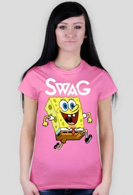 Spongebob Swag - Różowy T-Shirt - TarantulaSHOP