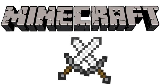 Dziecięca- Logo Minecraft + 2 miecze