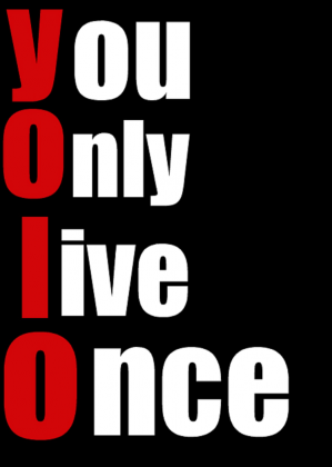 Koszulka męska czarna YOLO