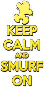 Keep Calm and Smurf on JC (man)