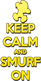 Keep Calm and Smurf on JC (man)