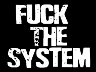 Koszulka Czarna-Fuck The system