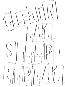 T-SHIRT " Train ,Eat ,Sleep ,Repeat" black