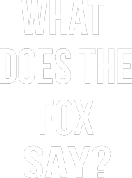 WHAT DOES THE FOX SAY? T-SHIRT BLACK