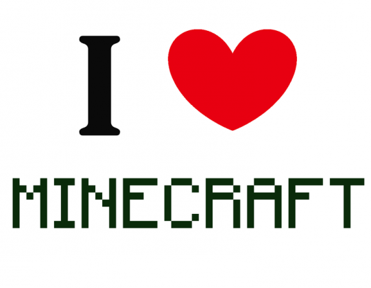 bluzka "I LOVE MINECRAFT"