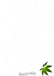 Koszulka keep calm and smoke weed (white)