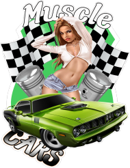 Muscle Cars Green