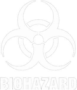Koszulka damska czarna - BIOHAZARD