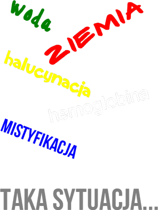 Koszulka czarna Taka sytuacja męska